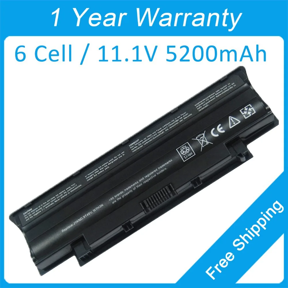 

New 5200mah laptop battery for dell Vostro 1550 1540 1440 3750 3550 3450 0J1KND 0J4XDH 0W7H3N 451-11510 312-0233