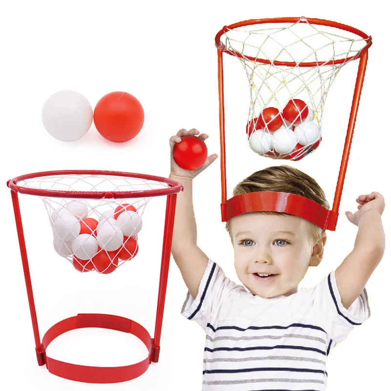 Пластиковый мяч мини баскетбольный обруч повязка на голову Shoot Balls сенсорные