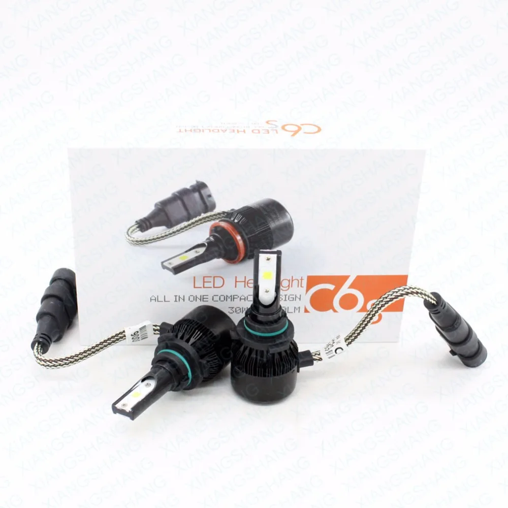 

XIANGSHANG LED HB4 9006 Car Headlight 60W 6400Lm Auto Bulb Fog Light Flip-COB Chip 6500K IP68 Lamp