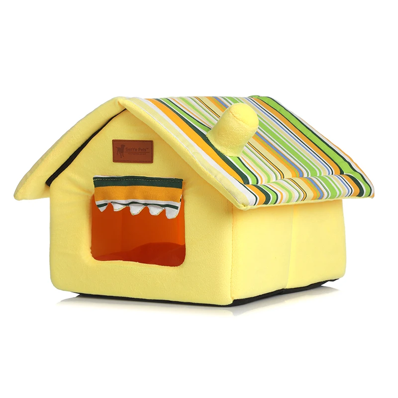 Мягкий внутренний дом для собак домашних животных губчатый материал портативный