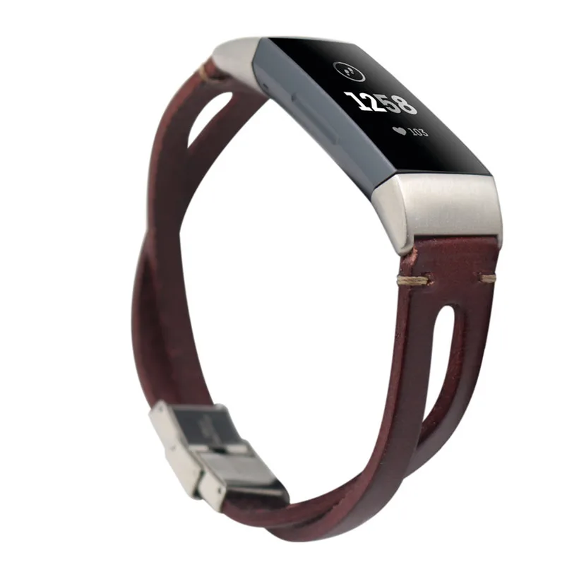 CARPRIE сменный аксессуар кожаный браслет ремешок для часов Fitbit Charge 3 Смарт-браслет