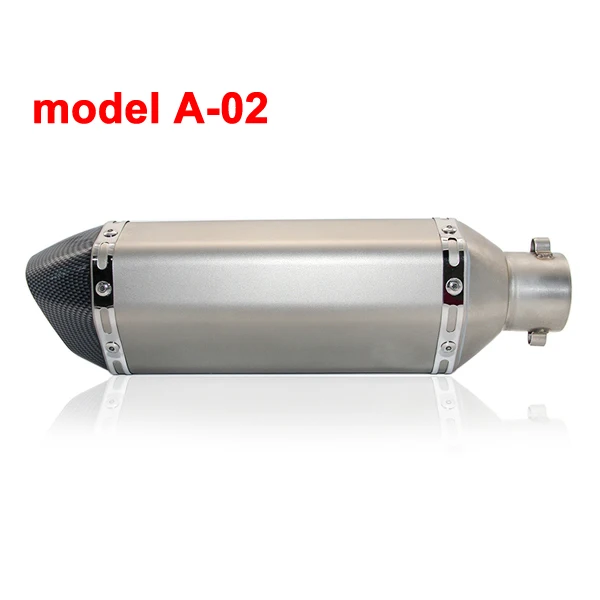 model A-2 ZS заездов 51 мм Akrapovic мотоцикл выхлопной модифицированный скутер выхлопной глушитель с DB убийца для GY6 CRF 230 MSX 125 ATV Dirt Bike - Цвет: model A-2