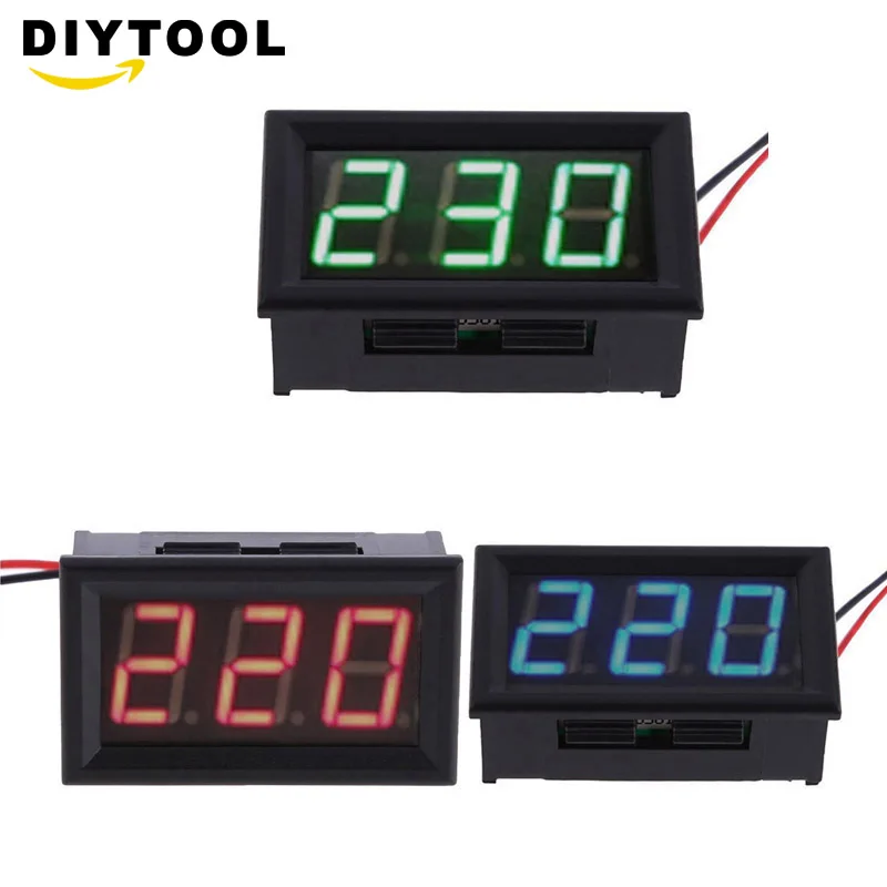 

0.56in AC60-500V Mini Digital Voltmeter LED Display Voltage Meter