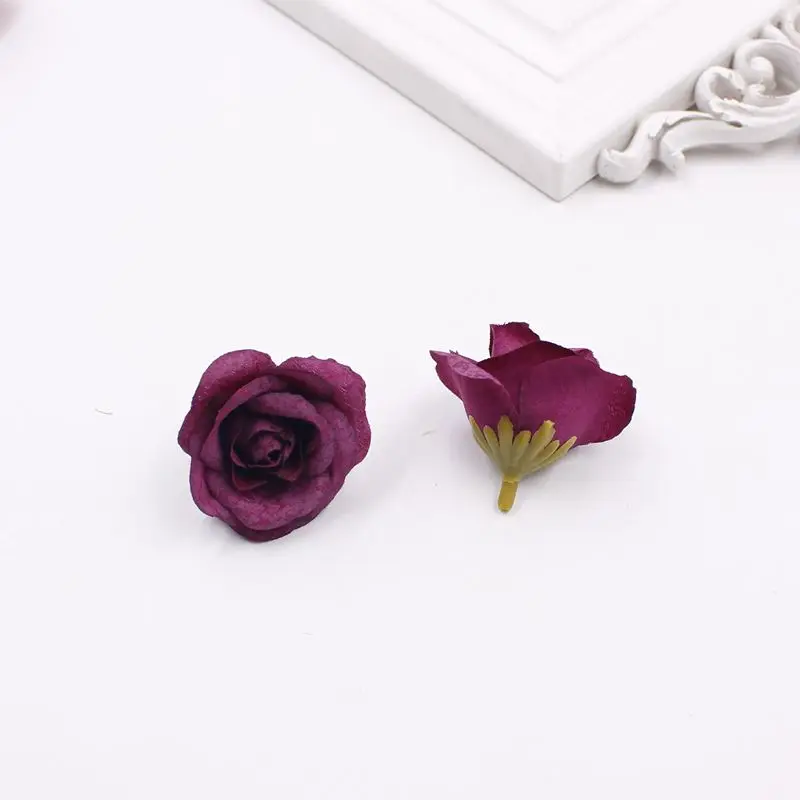 10 шт. шелк искусственный свежий цветок розы голова для свадебной вечеринки