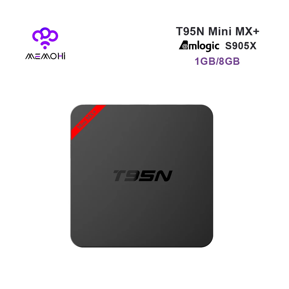 MEMOBOX T95N Android 6 0 Smart ТВ Box Amlogic S905X 64bit 4 ядра UHD К H.265 Wi Fi лучший IP Оперативная память 1 ГБ