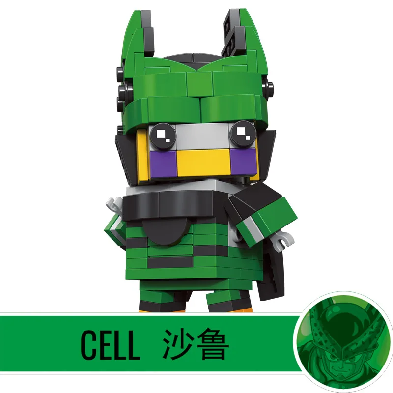 Without Original Box Новые Фигурки Brickheadz Dragon Ball Z Сон Гоку какаротто супер Heros строительные блоки наборы детские игрушки совместимы - Цвет: Without Original Box