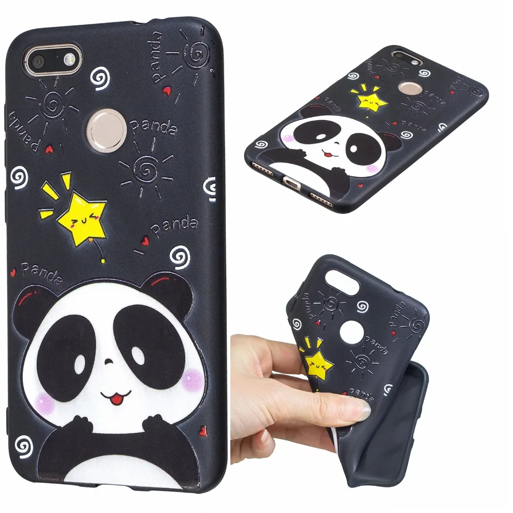 Для Huawei enjoy 7 Чехол черный мягкий силиконовый для enjoy7 Чехлы TPU 3D Relie защитный чехол