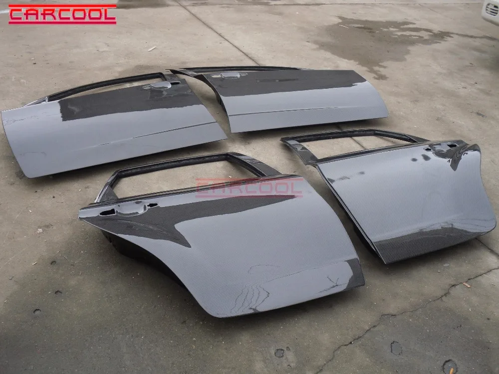 Автомобильный Стайлинг задние и передние двери из углеродного волокна CF 4 шт.