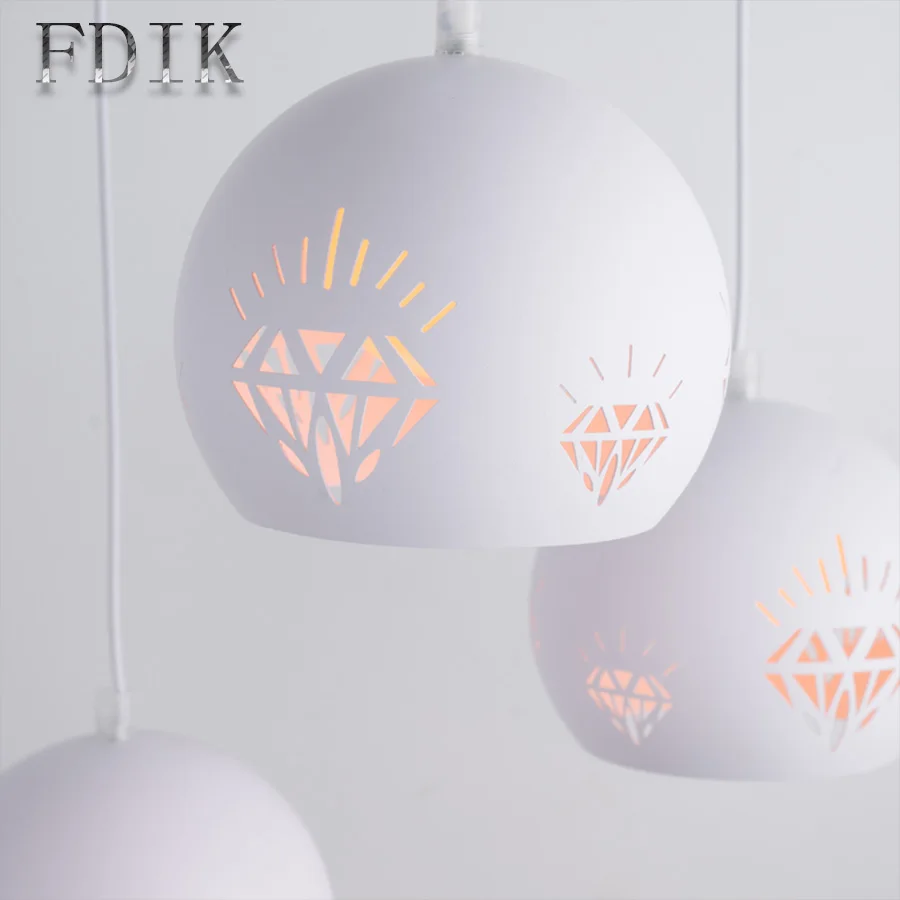 Минималистский светодиодный подвесной светильник Утюг выдалбливают Фонари XD004