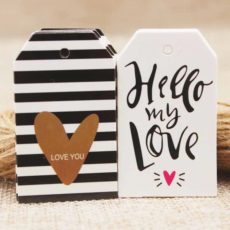 Модные дизайнерские картонные бирки 50 шт. разные размеры карты хит продаж