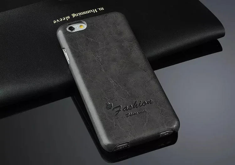 Чехол из натуральной кожи с вертикальной откидной крышкой для Apple iPhone 6 6 S, Модный чехол, фирменные оригинальные чехлы с подарочной защитой экрана - Цвет: Gray