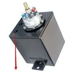 

2L BILLET ALUMINUM FUEL SURGE TANK FUEL TANK OIL CATCH TANK + ONE PCS 0580254044 FUEL PUMP