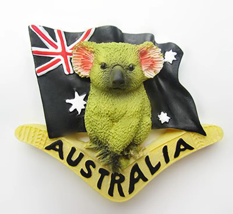 Koala Australian Flag Refrigerator Magnet World Tourist Souvenirs Creative Fridge