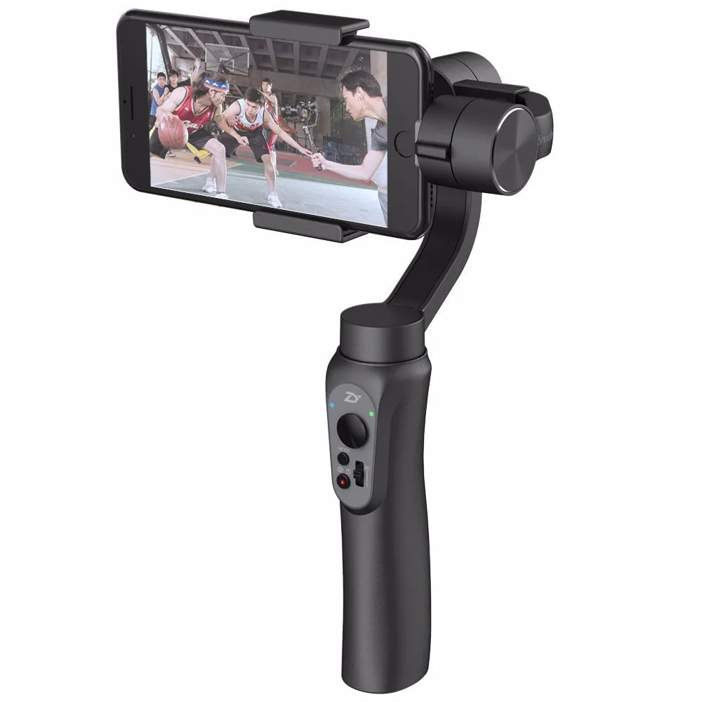 Zhiyun гладкой Q ручной Gimbal стабилизатор + микрофон Камера сцепление кронштейн L