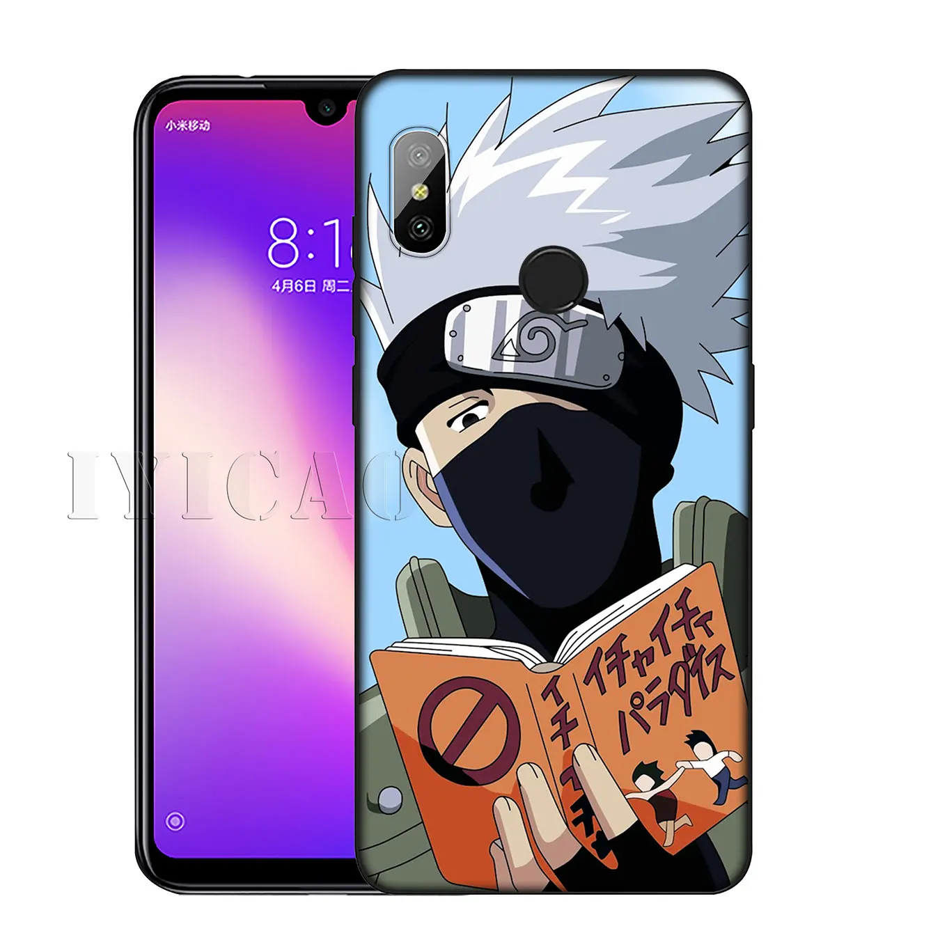 IYICAO NARUTO Hatake Kakashi Мягкий силиконовый чехол для телефона Xiaomi Redmi K20 8A 7A 6A 5A S2 4X 4A GO Note 8 7