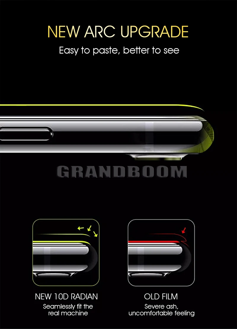 50 шт. 10D закаленное стекло против отпечатков пальцев для iPhone 11 Pro Max XS XR X 8 7 6 6S Plus полное покрытие изогнутая защита экрана