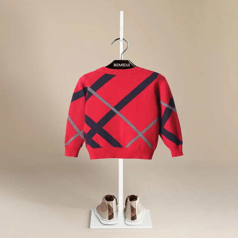 2019 Новое поступление свитер для мальчиков однобортный с длинными рукавами и