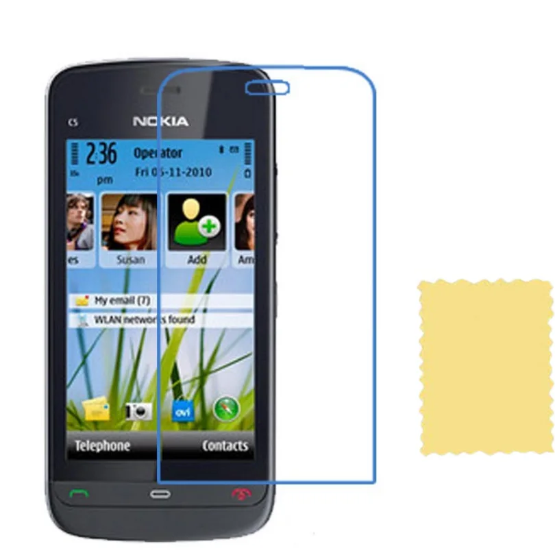 Высокопрозрачная Защитная пленка для ЖК экрана Nokia C5 03|lcd screen protector|screen protectorclear