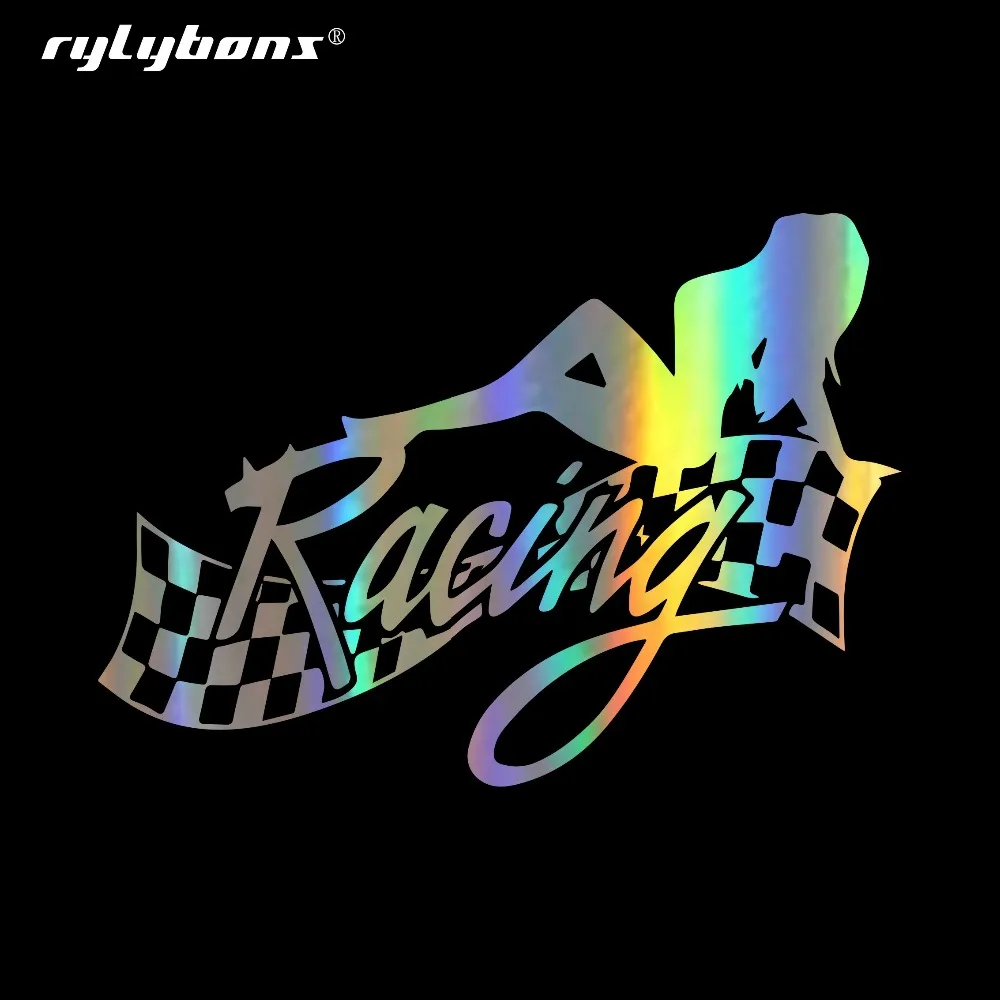 Rylybons 14 9 см * 10 8 сексуальная леди гонок отделка виниловая наклейка стикер