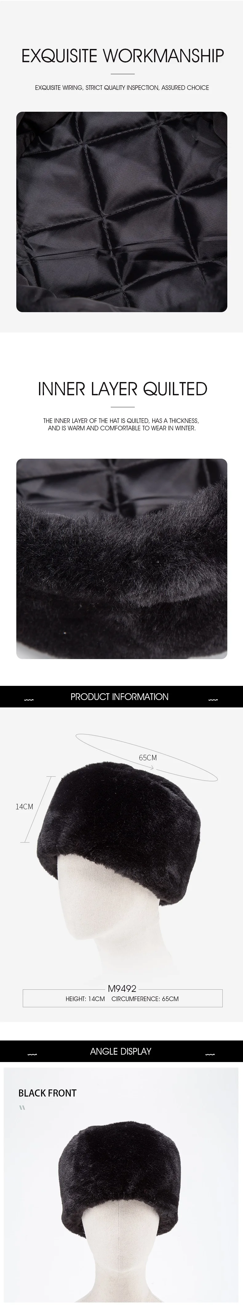 BISON DENIM, новинка, зимняя шапка из искусственного меха для мужчин и женщин, Русская Шапка, шапка-ушанка с черепом, шапка-ушанка для снежной погоды, теплая шапка M9492
