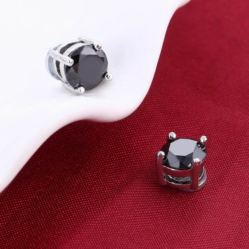 Мужские ювелирные изделия медицинские серьги с энергетическим балансом черные и