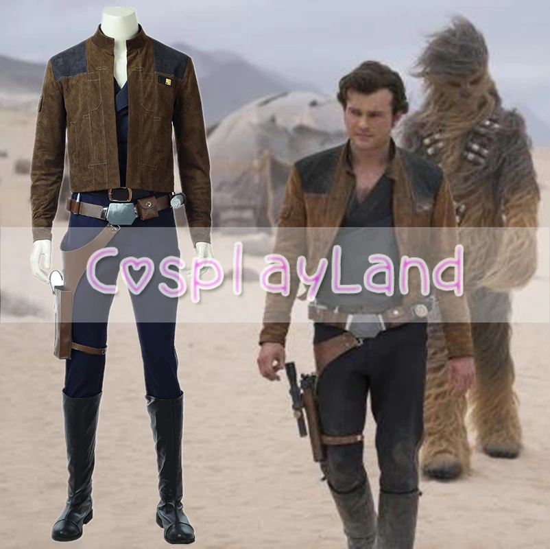2018 косплей из фильма Solo A Star Wars Story мужской костюм для косплея на подошве Han полный