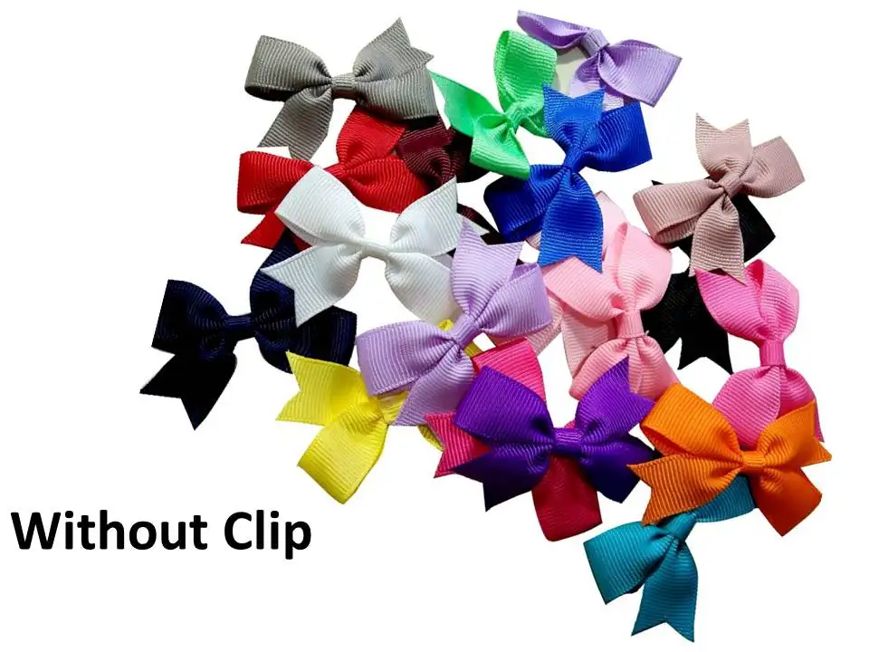 

(Without clip) 2" Grosgrain Ribbon Boutique bow ,Diy Headdress Comic Accessories 100pcs