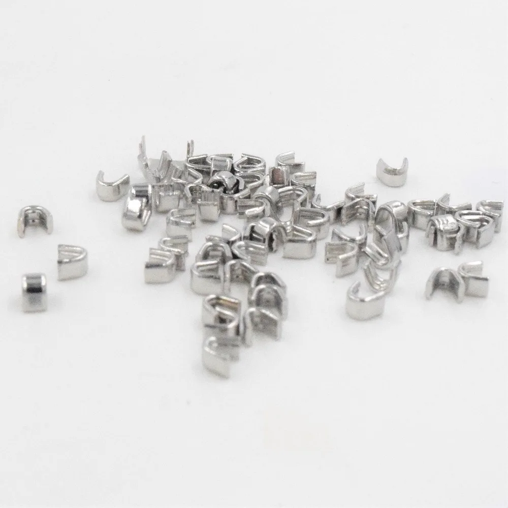 

50 Pcs / Lot #3 3mm Zipper stoper Top Stop Bottom Rescue Repair Set