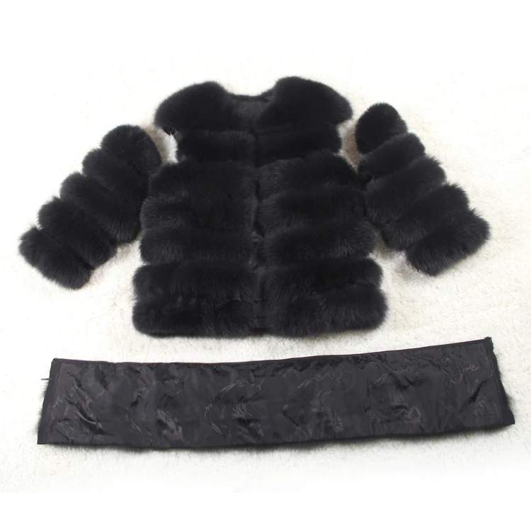 Real fur Real Fox Fur Coat Women Natural Real Fur Jackets Vest Winter Outerwear Women Clothes