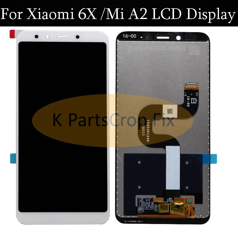 Xiaomi mi A2 mi A2 ЖК-дисплей Дисплей планшета Сенсорный экран в сборе для Xiaomi mi a2 Global Замена Ремонт Запчасти белый 5,99 дюймов
