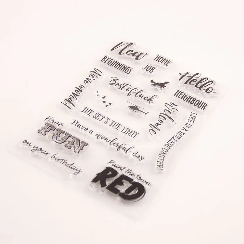 Прозрачный прозрачный силиконовый штамп для печати DIY Скрапбукинг Фотоальбом