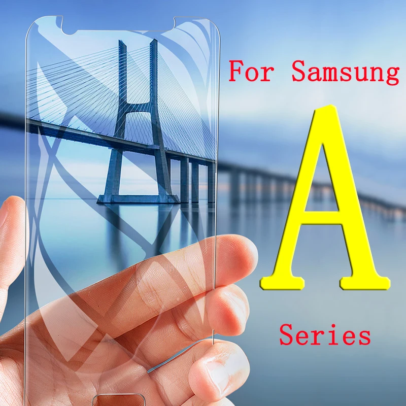 glass film on for samsung a6 plus a8 a 3 5 6 7 8 2016 2017 2018 tempered glas screen protector not full cover | Мобильные телефоны