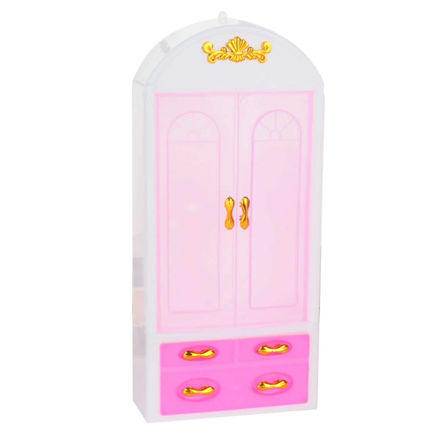 Besegad Kawaii милый кукольный дом Декор пластиковый мини шкаф мебель аксессуары для