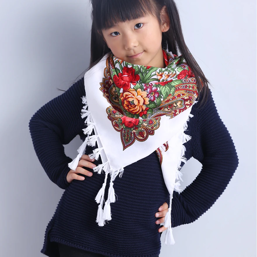 Лидер продаж новый зимний осенний Детский шарф для девочек полиэстер ручная