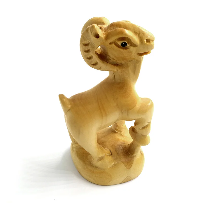 Fengshui Китайский Зодиак деревянная фигурка животного мышь дракон змея лошадь овца
