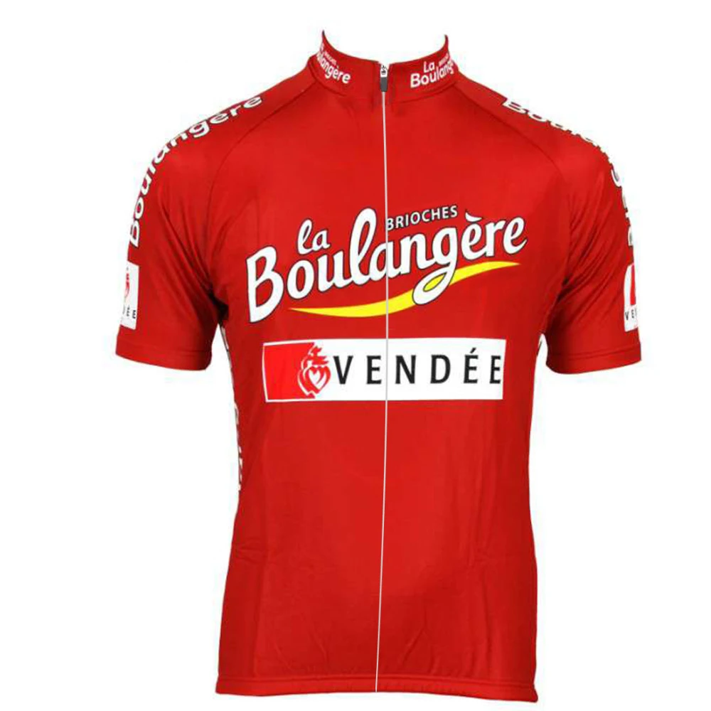 Мужские Вело Джерси красная летняя одежда в стиле ретро Классическая