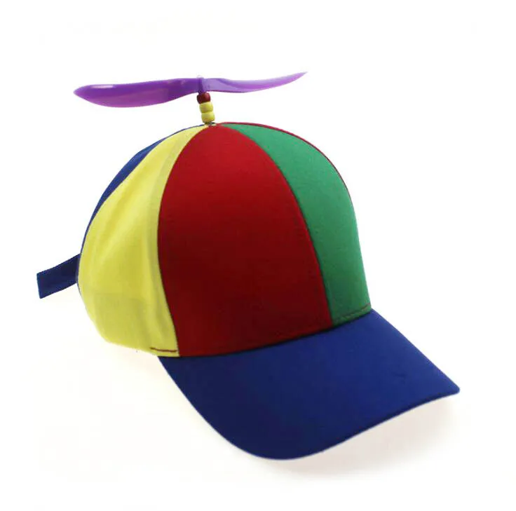 Фиолетовый Забавная детская Кепка Snapback для родителей и детей, цветная бейсбольная кепка с пропеллером, уличная солнцезащитная Кепка с козырьками - Цвет: Фиолетовый