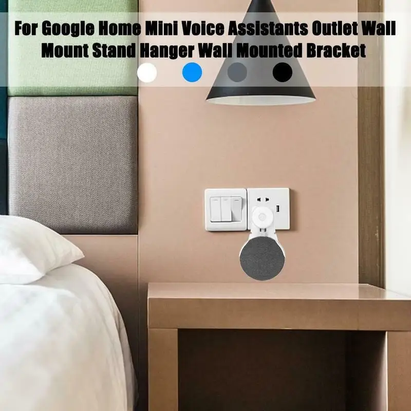 ГОРЯЧИЙ ABS выход Настенный держатель шнур кронштейн для Google Home Мини голосовой помощник штекер в кухне спальни портативный аудио стенд