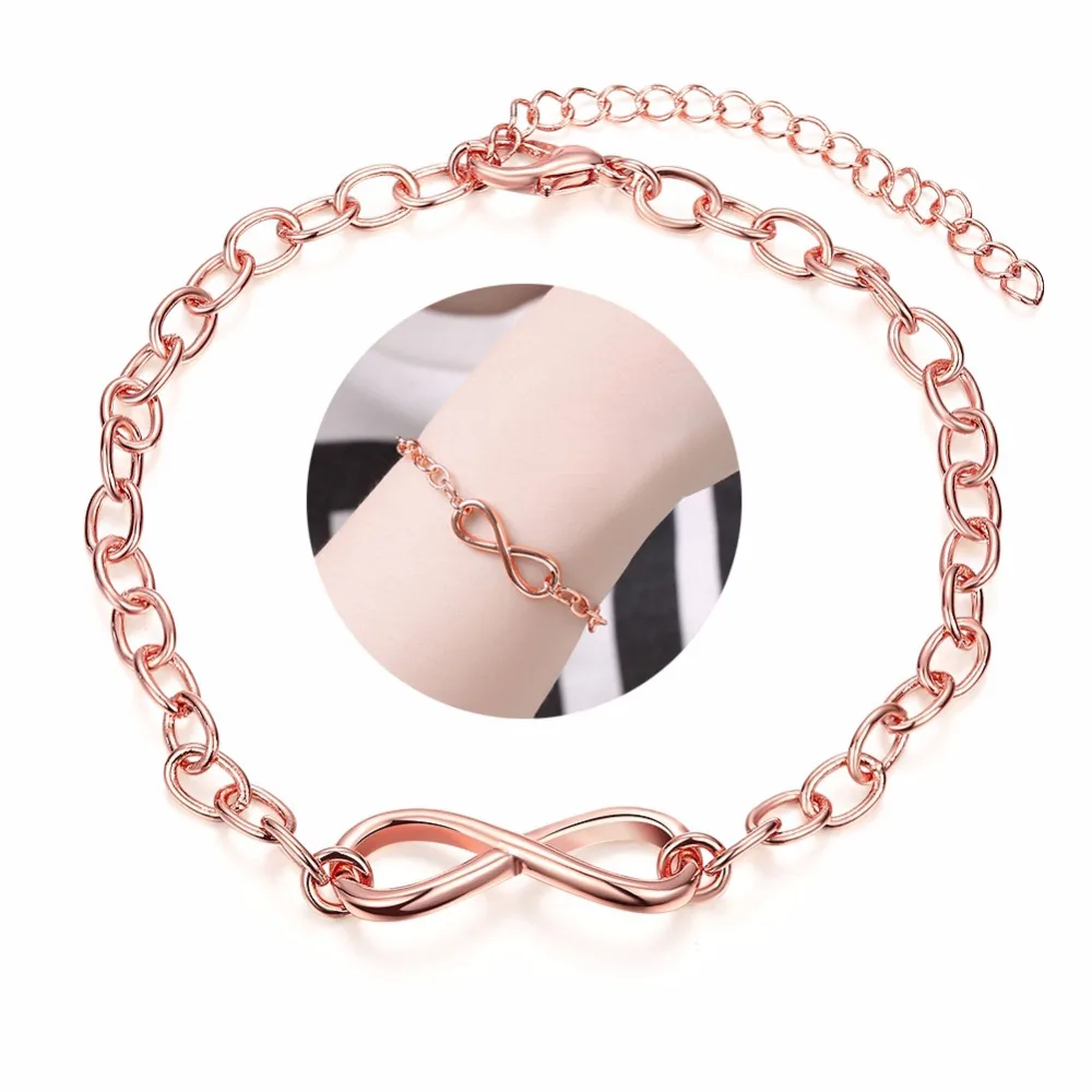 Европейский и американский модный браслет бесконечности для женщин ювелирные