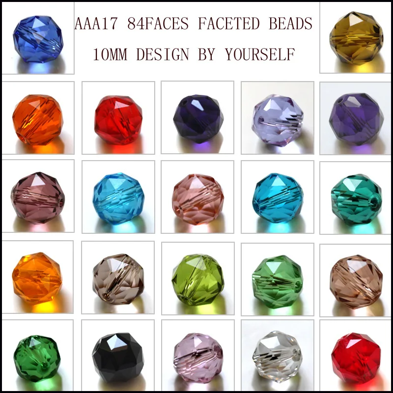 U образные граненые бусины из хрустального стекла 18 цветов 10 мм 100 шт.|beads for jewelry
