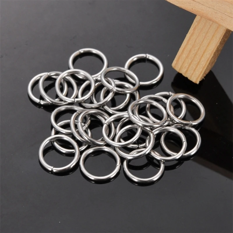 DoreenBeads 200 шт. нержавеющая сталь открытый прыжок кольца 10 мм диаметр. Металлическая фурнитура ювелирные аксессуары для изготовления ювелирных изделий(B10273