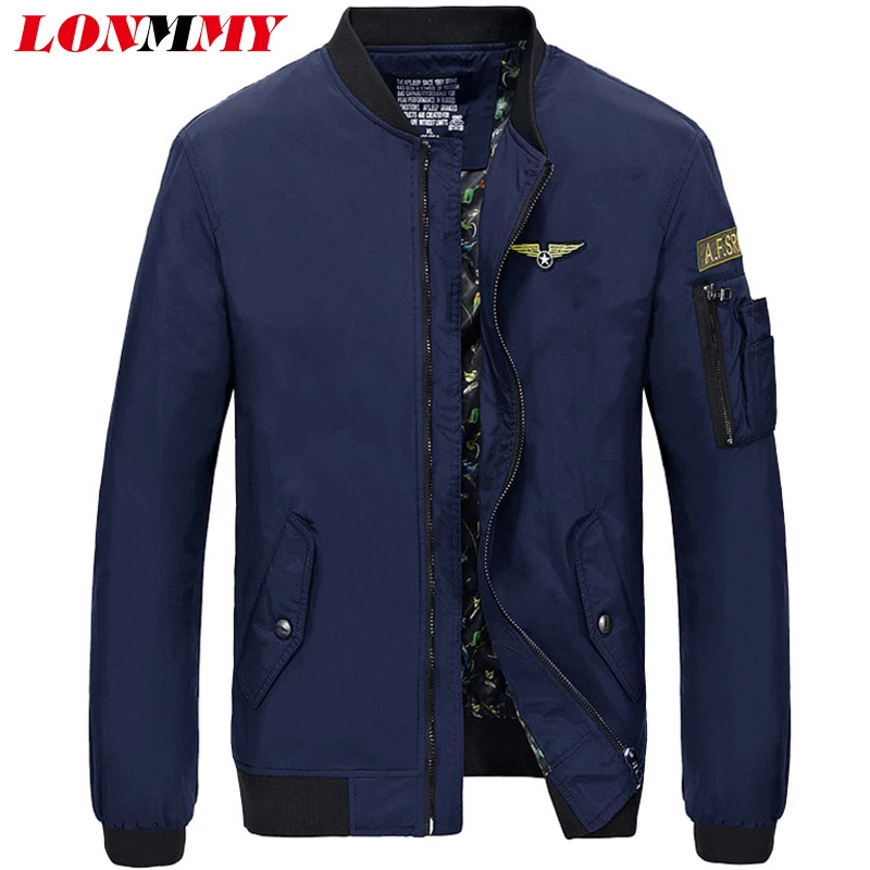 LONMMY M 4XL военная куртка и пальто Air force 1 ветронепроницаемый Бомбер мужская
