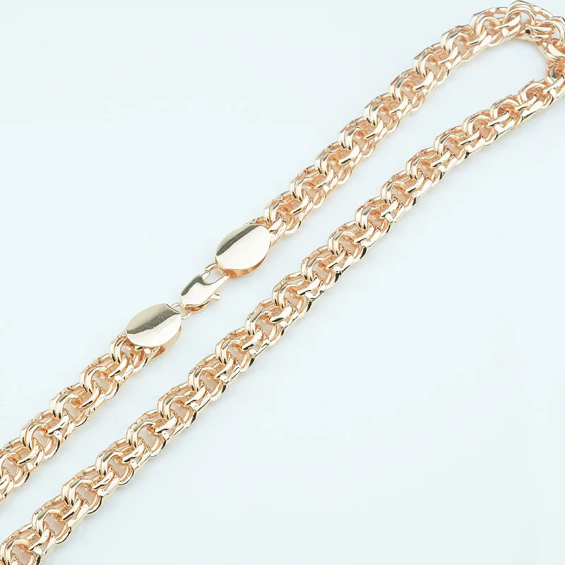 Ожерелье из розового золота 585 пробы 6 мм 8 59 см|fashion jewelry|jewelry fashionfashion necklace |