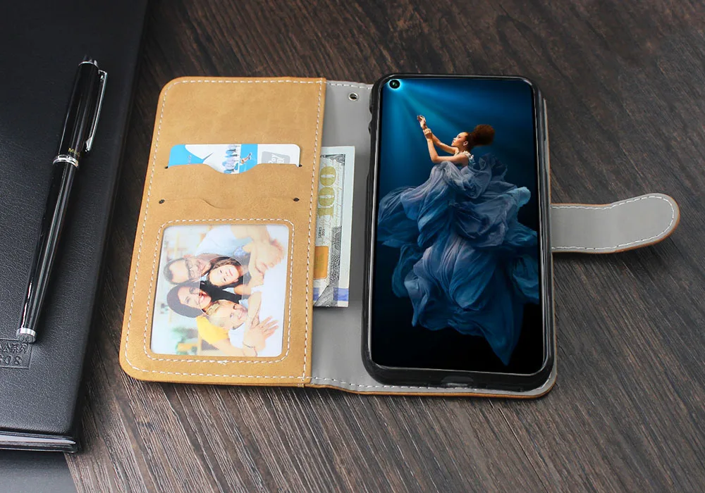 Роскошный Винтажный чехол для huawei Enjoy 9S 9e Honor 20 Pro 8A 8S Чехол Флип кожаный силиконовый чехол-кошелек ТПУ с держатель для карт