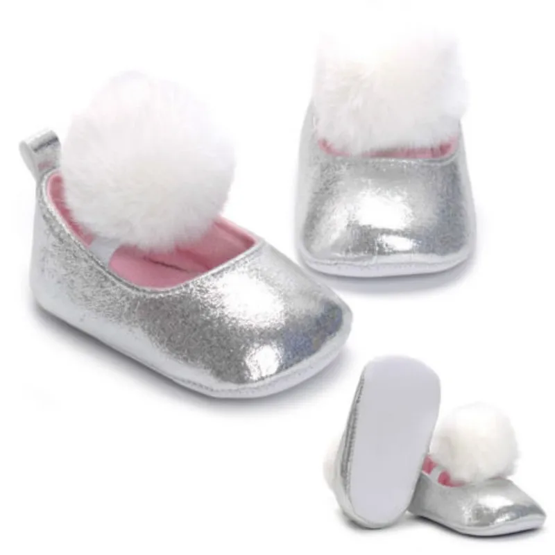 Кожаная обувь для новорожденных девочек с мягкой подошвой Нескользящие