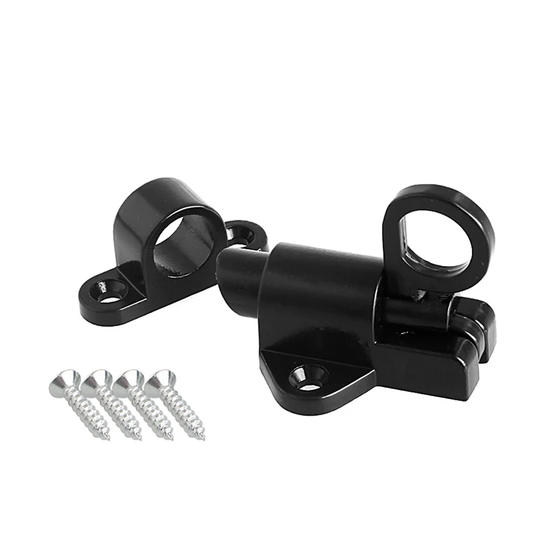 Черные оконные ворота OOTDTY пружинный дверной болт из алюминиевого сплава|door bolt|latch