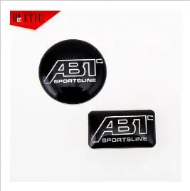 Лаванда ETIE Заводская распродажа, пара логотипов abt, квадратный купол, эпоксидный клей, наклейки, самоклеющиеся металлические значки, наклейки s для автомобилей, аксессуары - Цвет: Лаванда