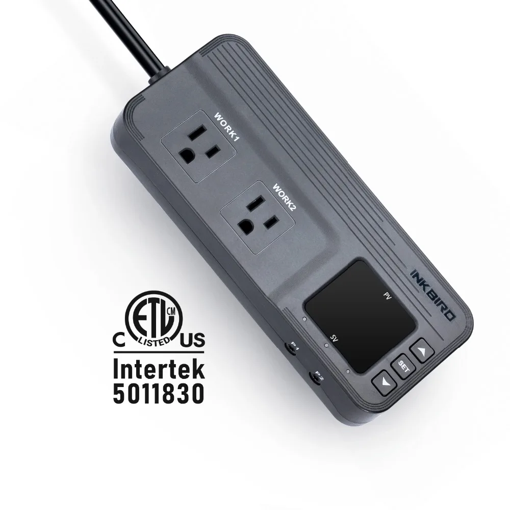 Inkbird 120 В 15A 1800 Вт комбинированный регулятор температуры и влажности ITC-608T цифровой Предварительно проводной выход гигростат термостат