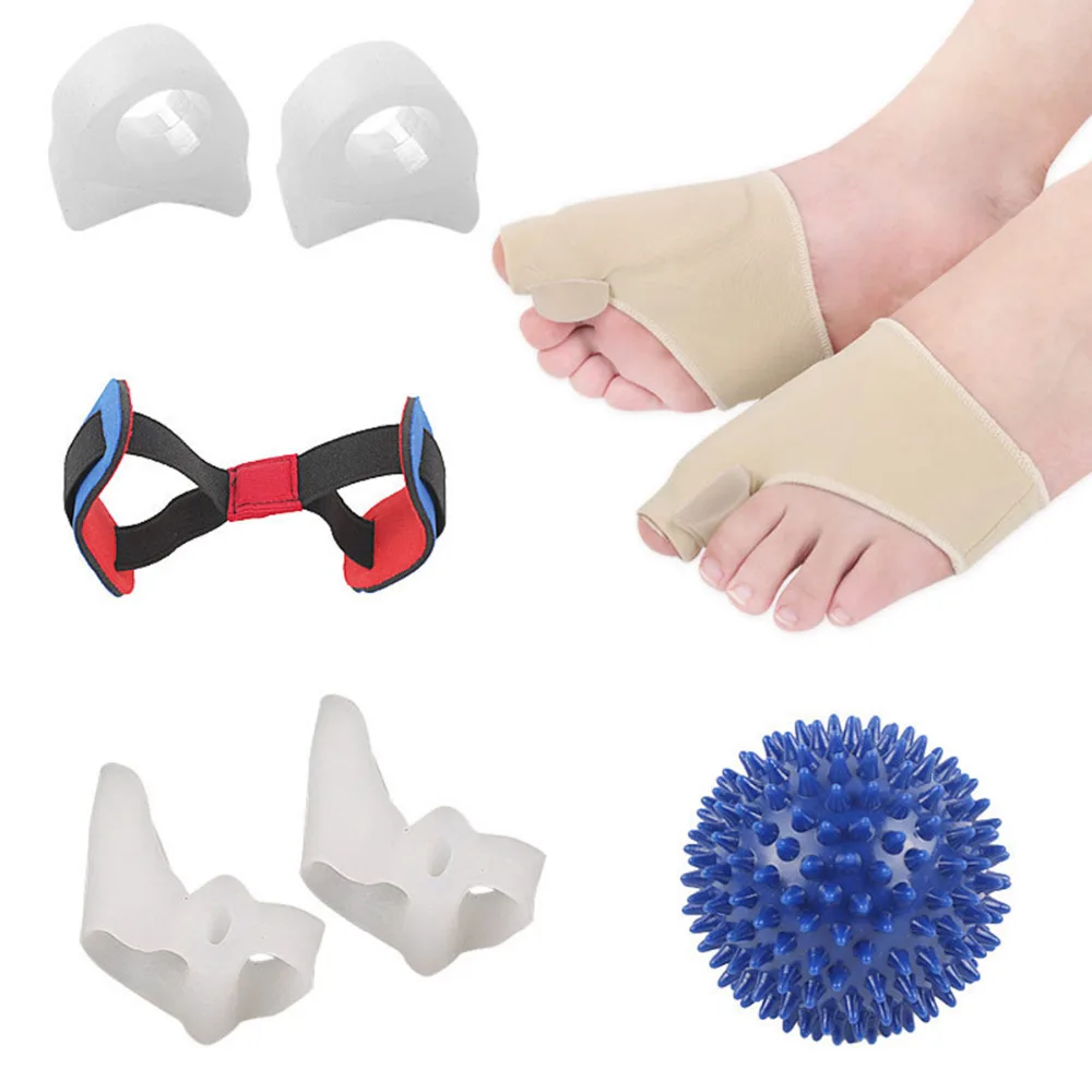 8 шт./компл. SEBS разделитель для пальцев ног Hallux вальгусный корректор большого