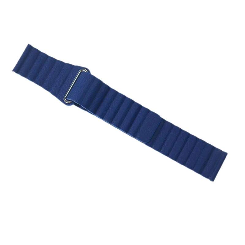 Blue 20 мм кожаный браслет ремешок для Xiaomi Amazfit Bip Amazfit GTR 42 мм наручные часы для samsung Galaxy Active gear S2 S4 Correa - Цвет: Blue